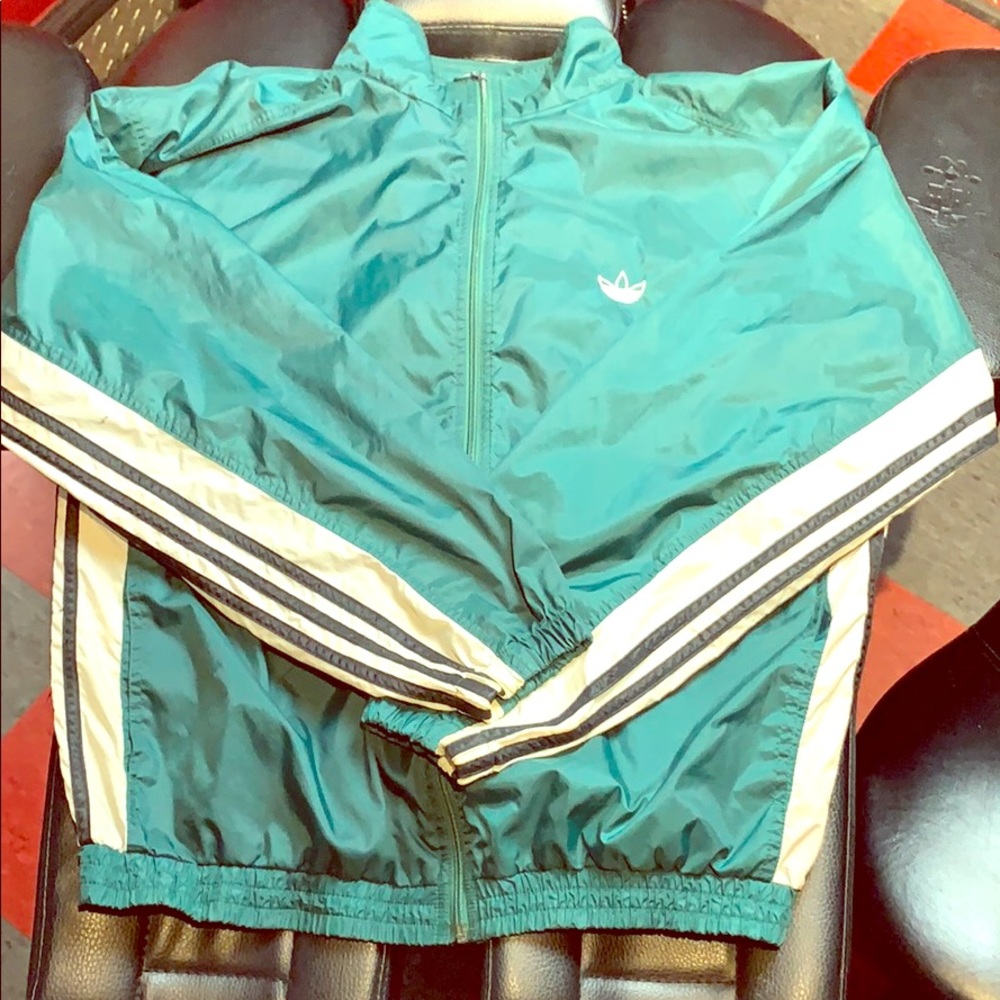 Old school vintage Adidas windbreaker 80’s 90’s
